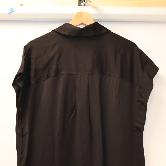 Madewell Elegant Black Button-Down Mini Dress - Picture 8 of 15